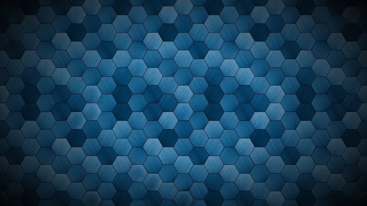 steel hexagon pattern background